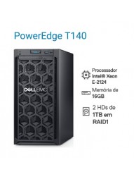 Servidor DELL PowerEdge T140 | 2HDs de 1TB | 16GB | Windows Server‎